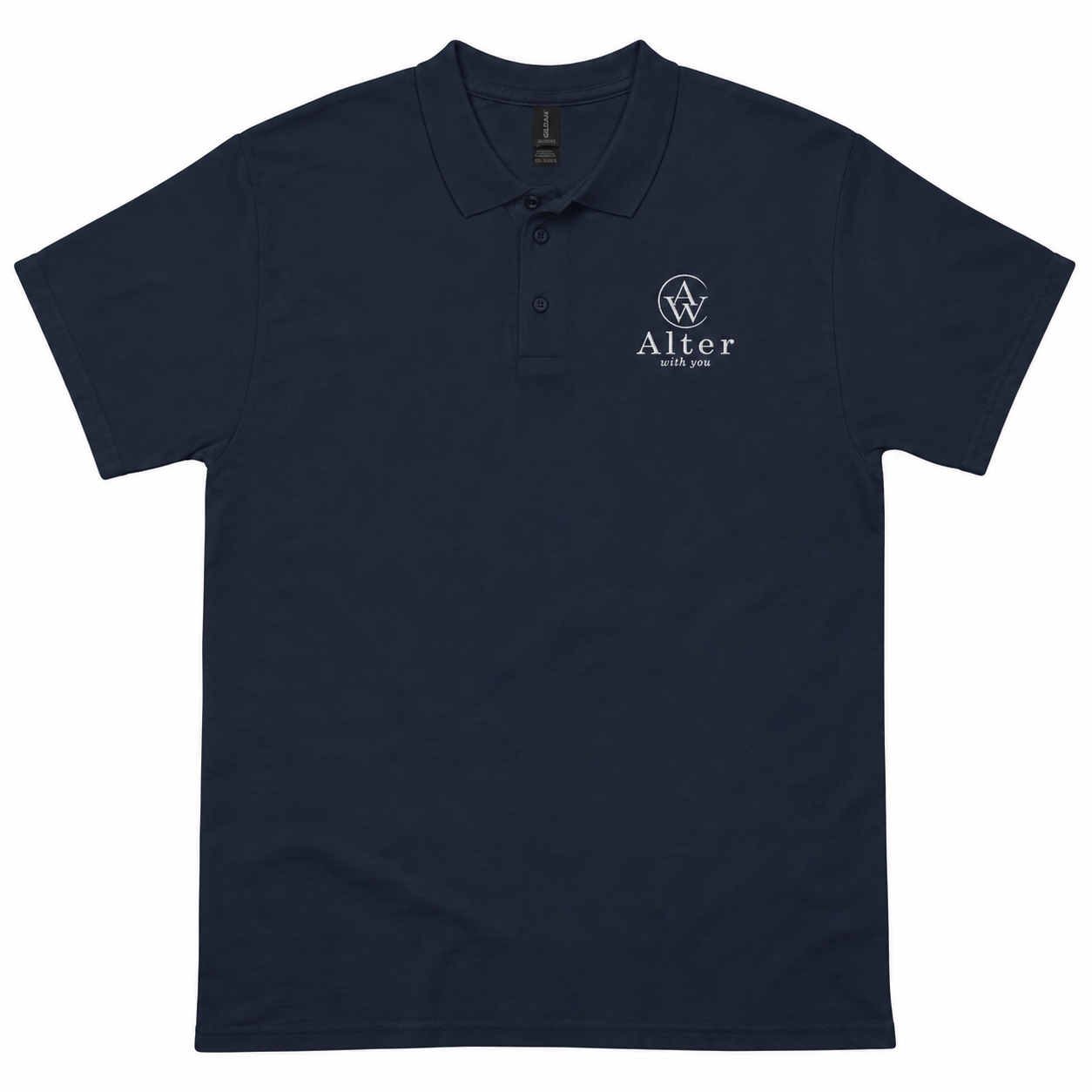 — AWY Polo · Navy · Brodé