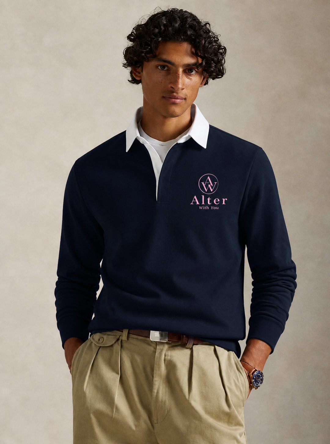The AWY Rugby Shirt — Navy Edition (Exceptional Quality)