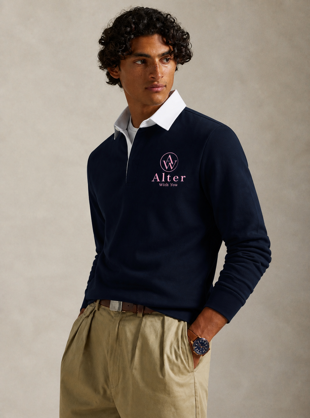 The AWY Rugby Shirt — Navy Edition (Exceptional Quality)
