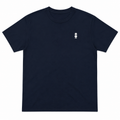 AWY Gentle Tee · Navy/Cream · Brodé