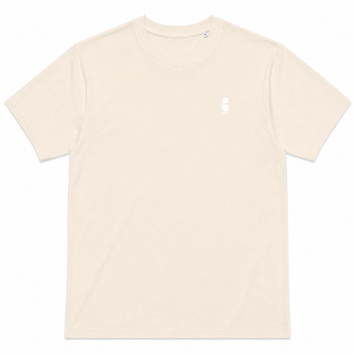 AWY Gentle Tee · Navy/Cream · Brodé
