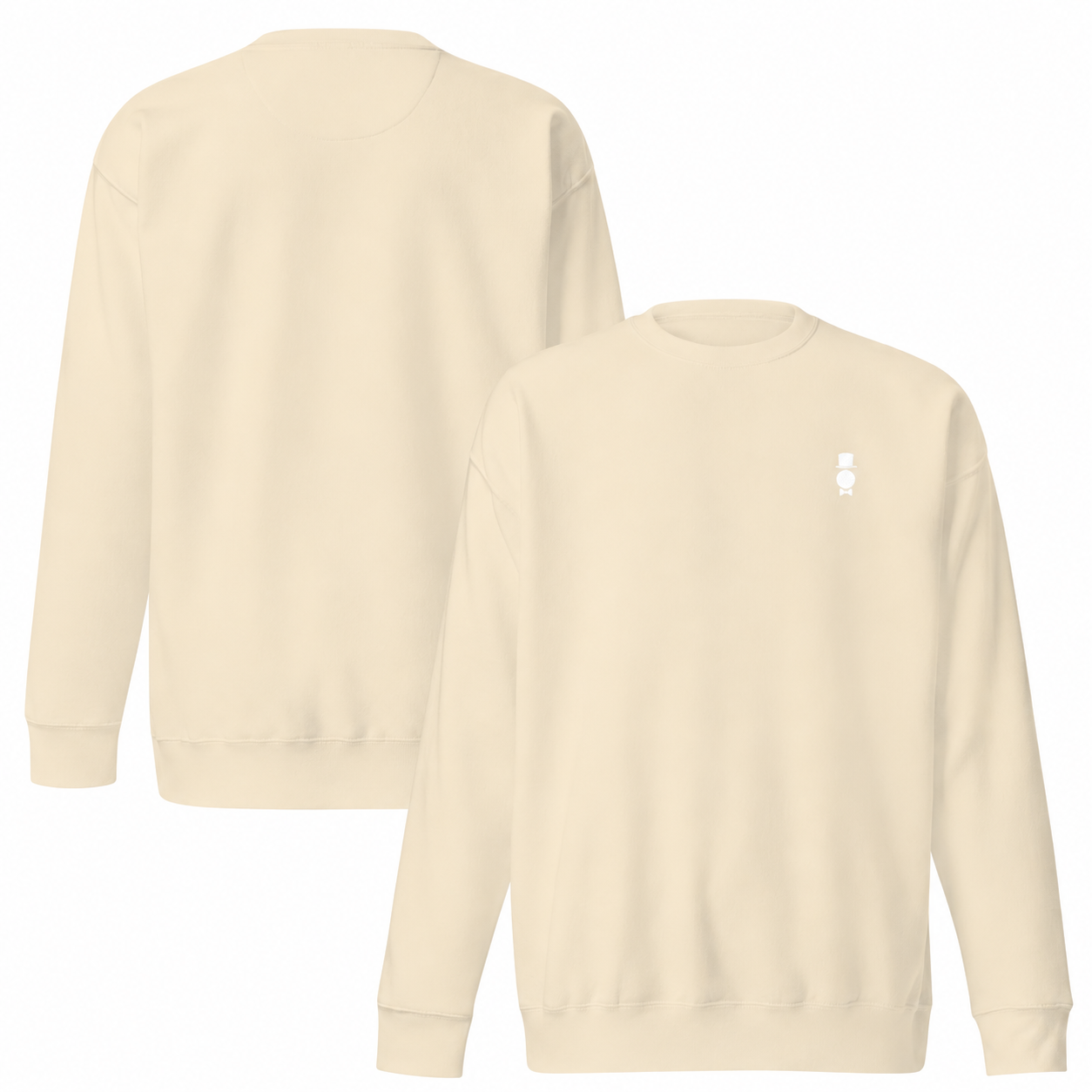 AWY Gentle Sweat · Navy/Cream · Brodé