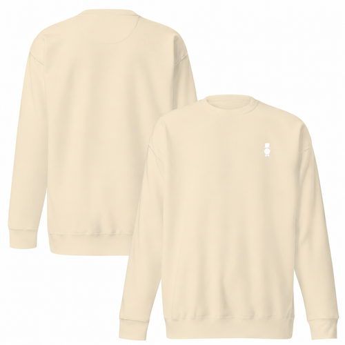 AWY Gentle Sweat · Navy/Cream · Brodé