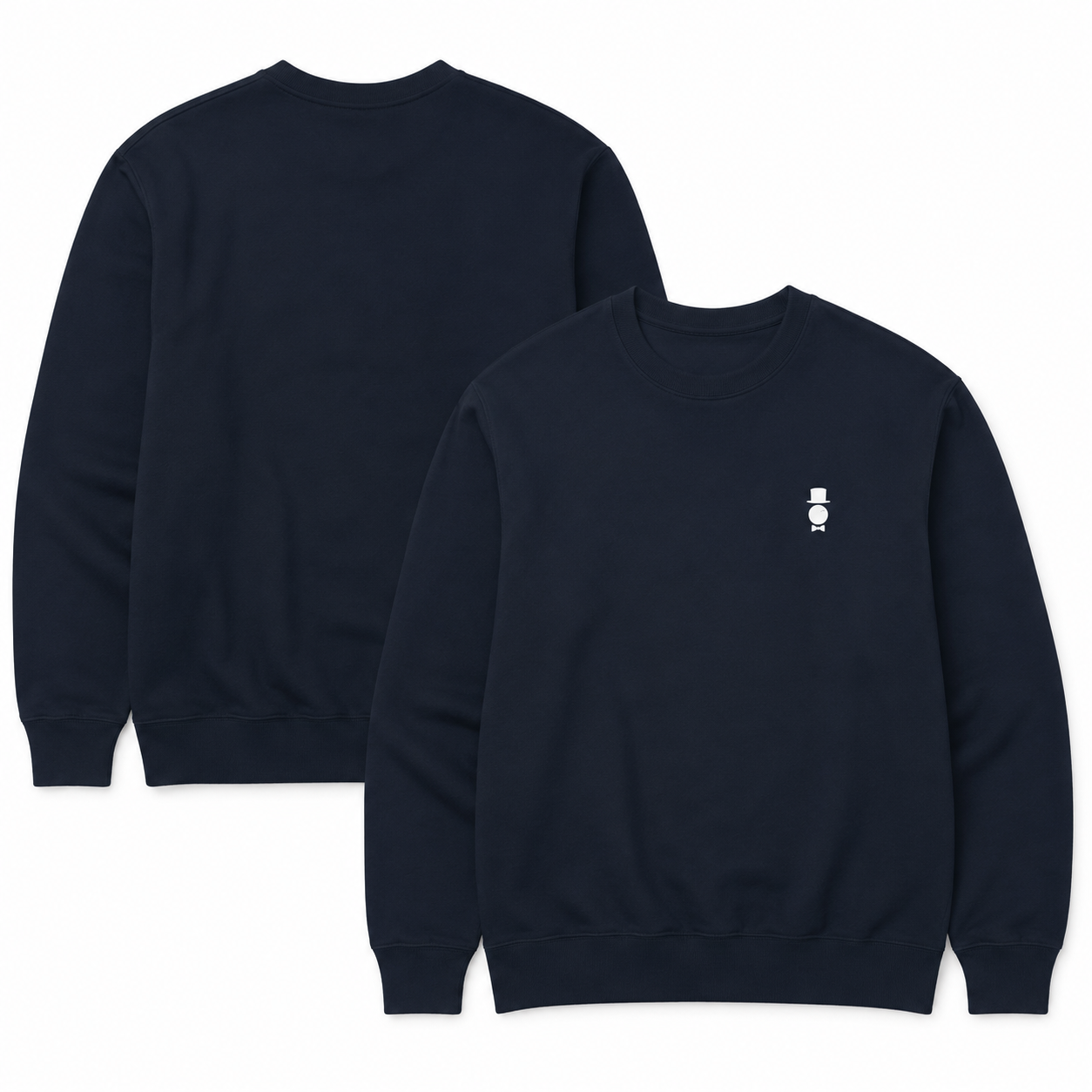 AWY Gentle Sweat · Navy/Cream · Brodé