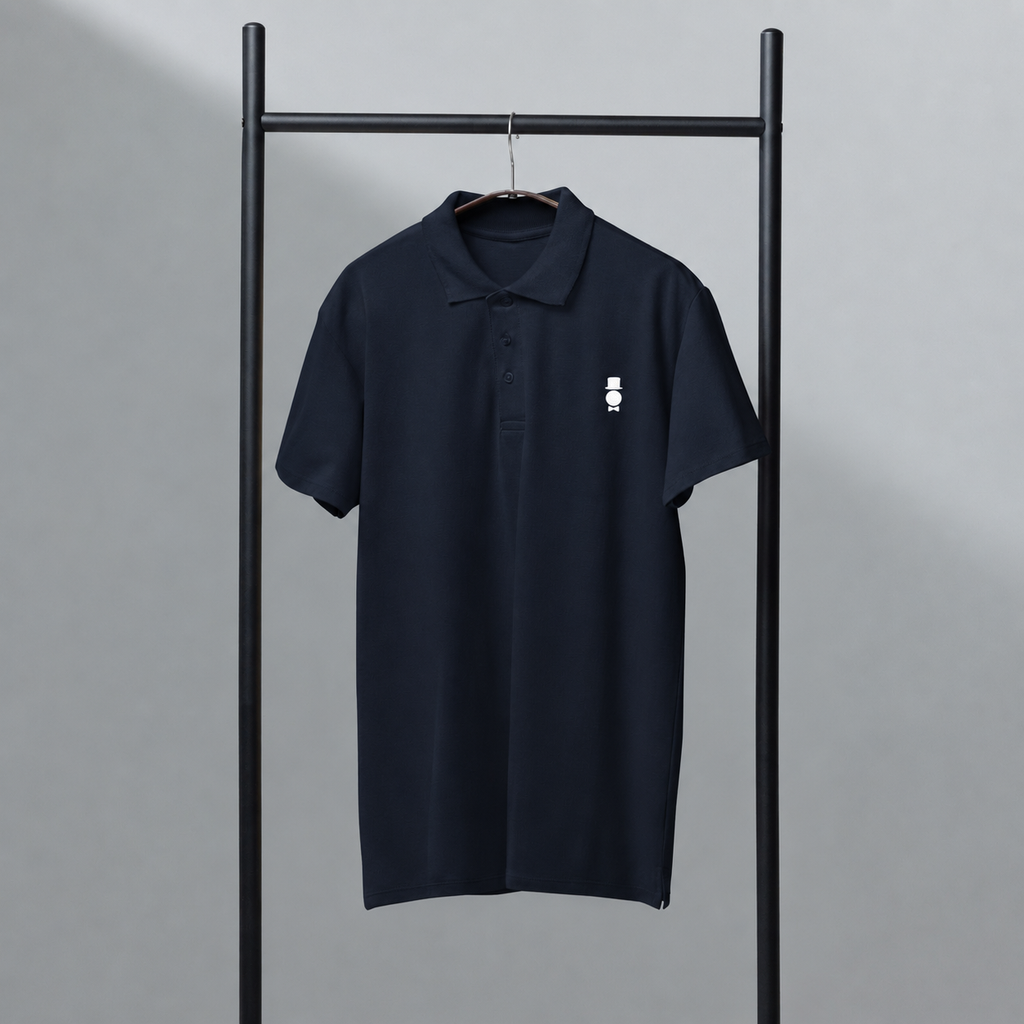 AWY Gentle Polo · Navy · Brodé