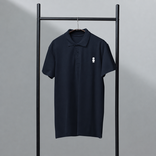 AWY Gentle Polo · Navy · Brodé