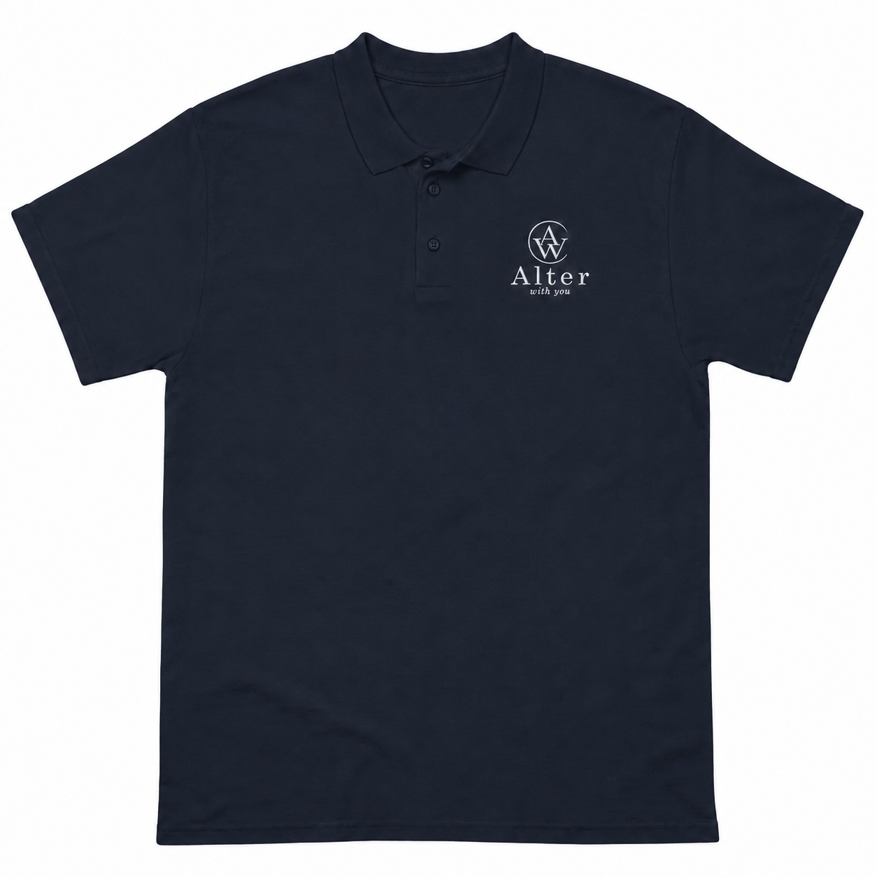 — AWY Polo · Navy · Brodé