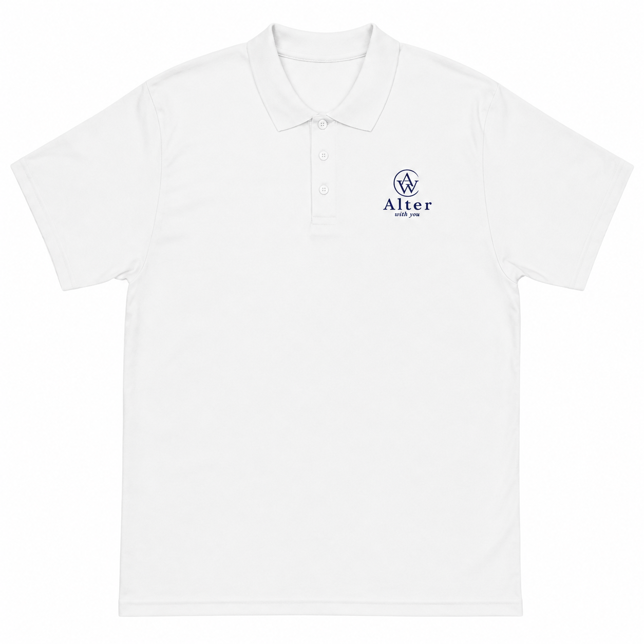 — AWY Polo · White · Brodé
